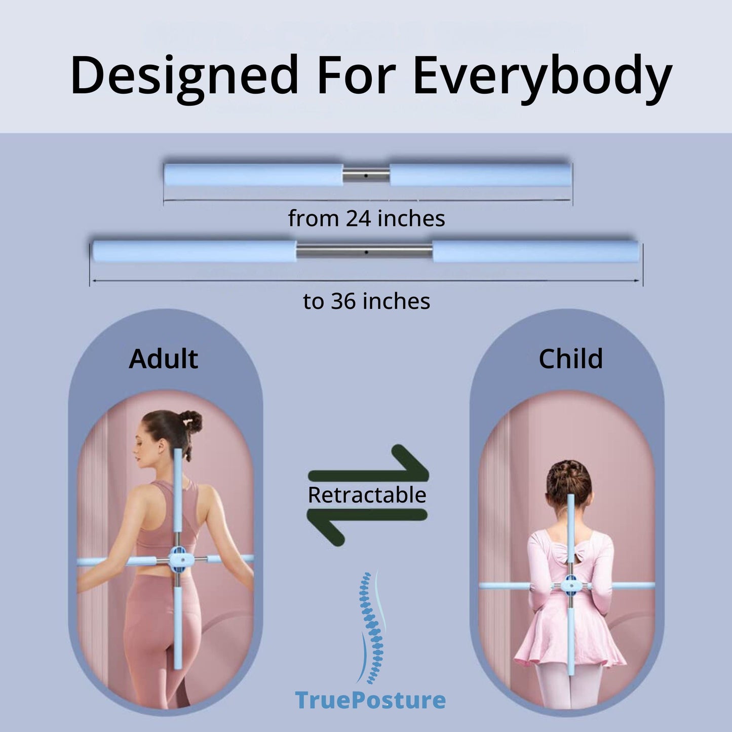 TruePosture Adjustable Back Brace